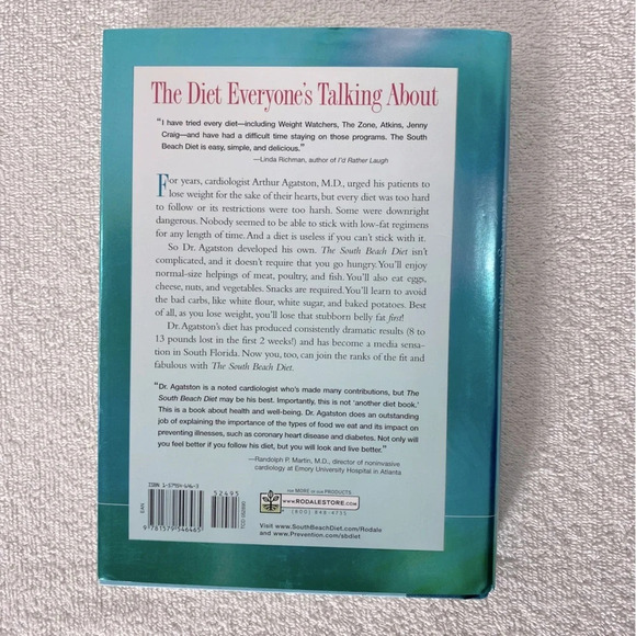 Vintage  The South Beach Diet Hard Cover Book - Picture 2 of 9